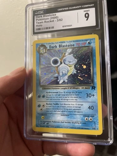 CGC 9 Pokémon Dark Blastoise Team Rocket 3/82 Holo Rare 2000 Graded Card