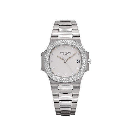 Patek Philippe Nautilus 3800/4G-001 White Gold White Dial Diamond Set (2004)