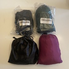 TWO Single Person Hammock with Tree Straps for Outdoor Camping Adventures