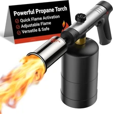 ThermoMaven Propane Torch with One-Touch Max Fire, Cooking Blow Torch Gun wit...