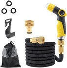 Expandable Garden Hose with 8 Spray Nozzle, Flexible Lightweight Garden Water Ho