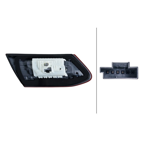 Hella LED Heckleuchte RüCkleuchte FüR Mercedes E-KLASSE A238 Cabrio Rechts Innen-image