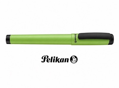 PELIKAN Fountain Pen Lime Green Ball Bright Lightweight Cartridge Vintage