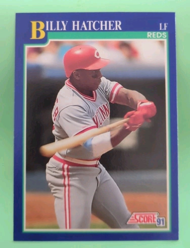 1991 Score - Billy Hatcher #469 - Cincinnati Reds