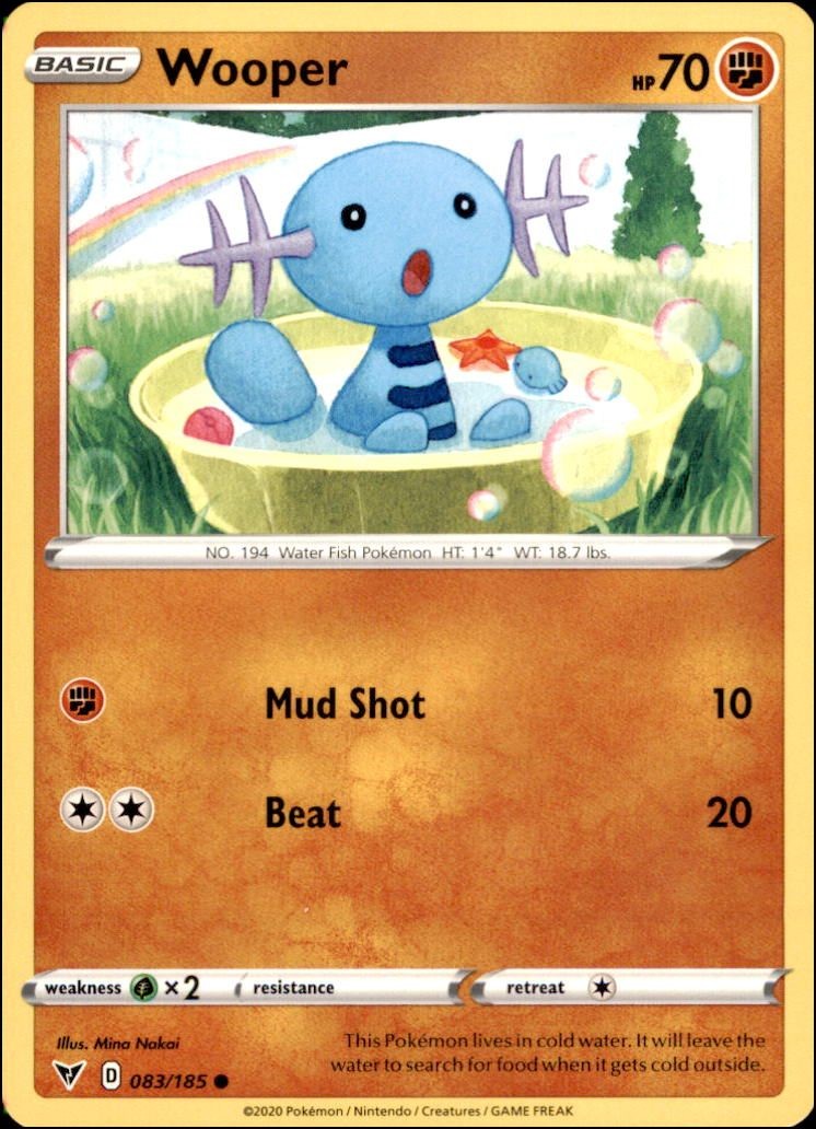 Pokemon - Wooper #083/185 - VIV Common