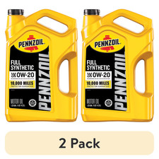 [HOT SALE] (2 pack) Pennzoil Full Synthetic 0W-20 Motor Oil, 5 Quart 36.68 per gallon
