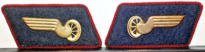 East German Railroad Operations and Traffic Service Branch Tabs Pair