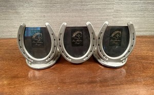 3-Horseshoe Equestrian Picture Frame 