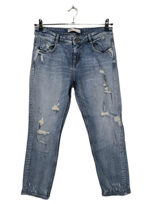 ZARA Jeans boyfriend Dames Jeans T EU 38 bleu style mode des rues - Photo 1/4