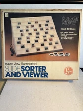 Vtg Logan Illuminated Slide Sorter/ Viewer-Holds Eighty 35mm Slides-Model 1080