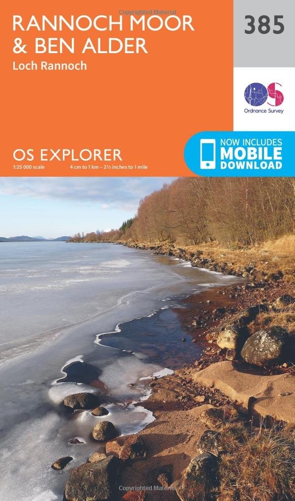 Rannoch Moor & Ben Alder Map Loch Rannoch by Ordnance Survey (Map 2015) - Image 4