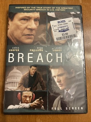 Breach (DVD, 2007) Full Screen Chris Cooper Laura Linney NEW / FACTORY SEALED
