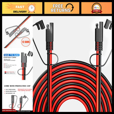 Cable de extensión SAE de 12 AWG 20 FT - Cable de alimentación de CC para paneles solares, automóviles, casas rodantes, barco