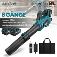 21V FüR Makita Akku LaubbläSer GebläSe LaubgebläSe BläSer Mit 2Akkus & LadegeräT
