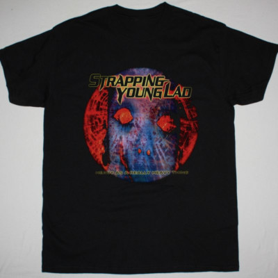 STRAPPING YOUNG LAD HEAVY AS A REALLY HEAVY THING NEW BLACK T-SHIRT  AM283