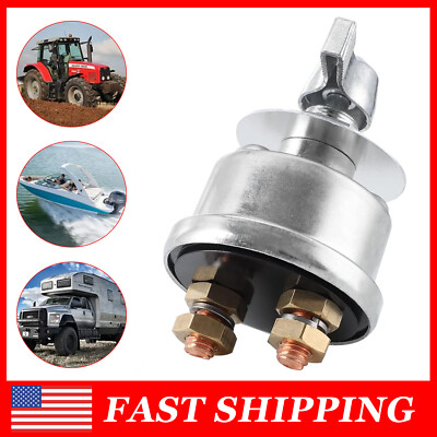12V-24V Master Battery Quick Disconnect Switch 2 post Heavy Duty Power Cut Off