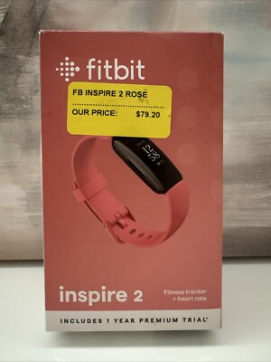 Fitbit Inspire 2 Health & Fitness Tracker, Desert Rose, One Size