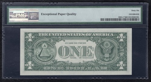 FR. 1905-C* 1969-B $1 *STAR* FRN PHILADELPHIA, PA PMG GEM UNCIRCULATED-66EPQ - Picture 2 of 2