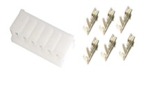 6-Pin JST-EH 2.5mm female housing connector socket crimp terminal parts 50 set