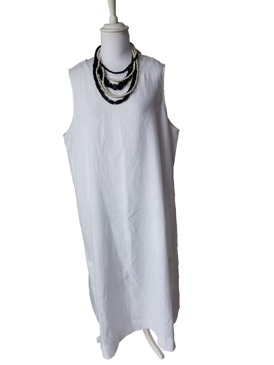 MARINA RINALDI Pure LINEN Dress PLUS size MR 31_ US W22, IT 60, DE52, UK26 MARINA RINALDI Pure LINEN Dress PLUS size MR 31_ US W22, IT 60, DE52, UK26