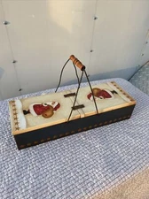 Santa Claus Christmas Painted wood decorative Box Custom Hand Made