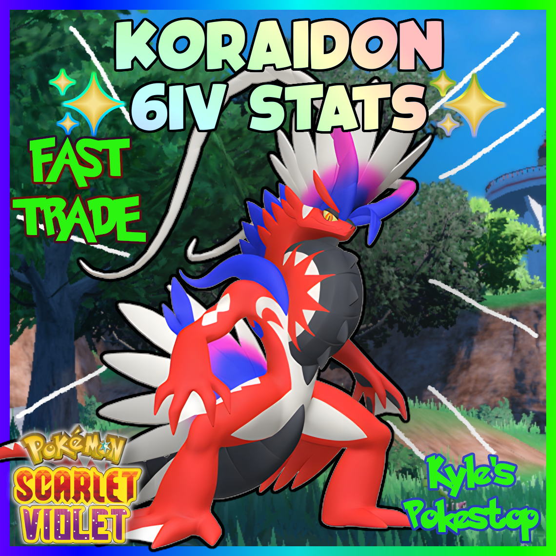 6IV KORAIDON + MIRAIDON Legendary BUNDLE 🚀 Pokemon SCARLET and