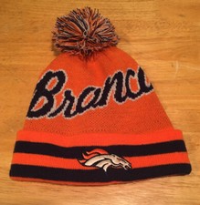 Denver Broncos YOUTH SIZE Classic Blue Winter Beanie Hat NFL Licensed 64