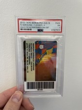PSA 7 Rare 2013 Neymar Barcelona Debut ticket pass