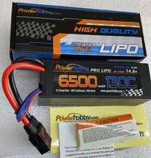 4S 14.8V 6500mAh 130C Graphen LiPo Battery with QS8 Connector, 8AWG Wire