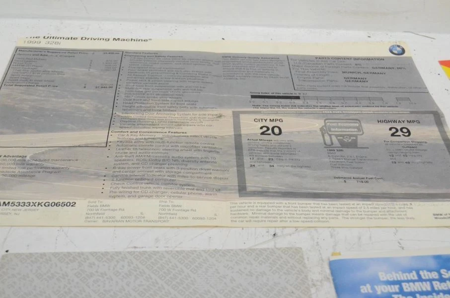 BMW 328i E46 1999 sedán guía manual completa del propietario  Foto 4 de 4