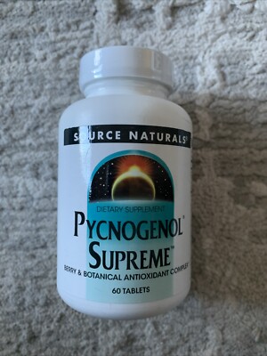 Source Naturals Pycnogenol Supreme 60 Tabs Exp. 4/28