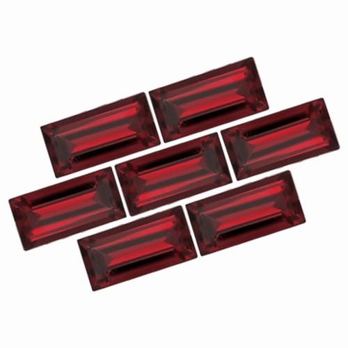 Wholesale Lot 10x5mm Baguette Cut Natural Mozambique Garnet Loose Calibrated Gem - Picture 7 of 8