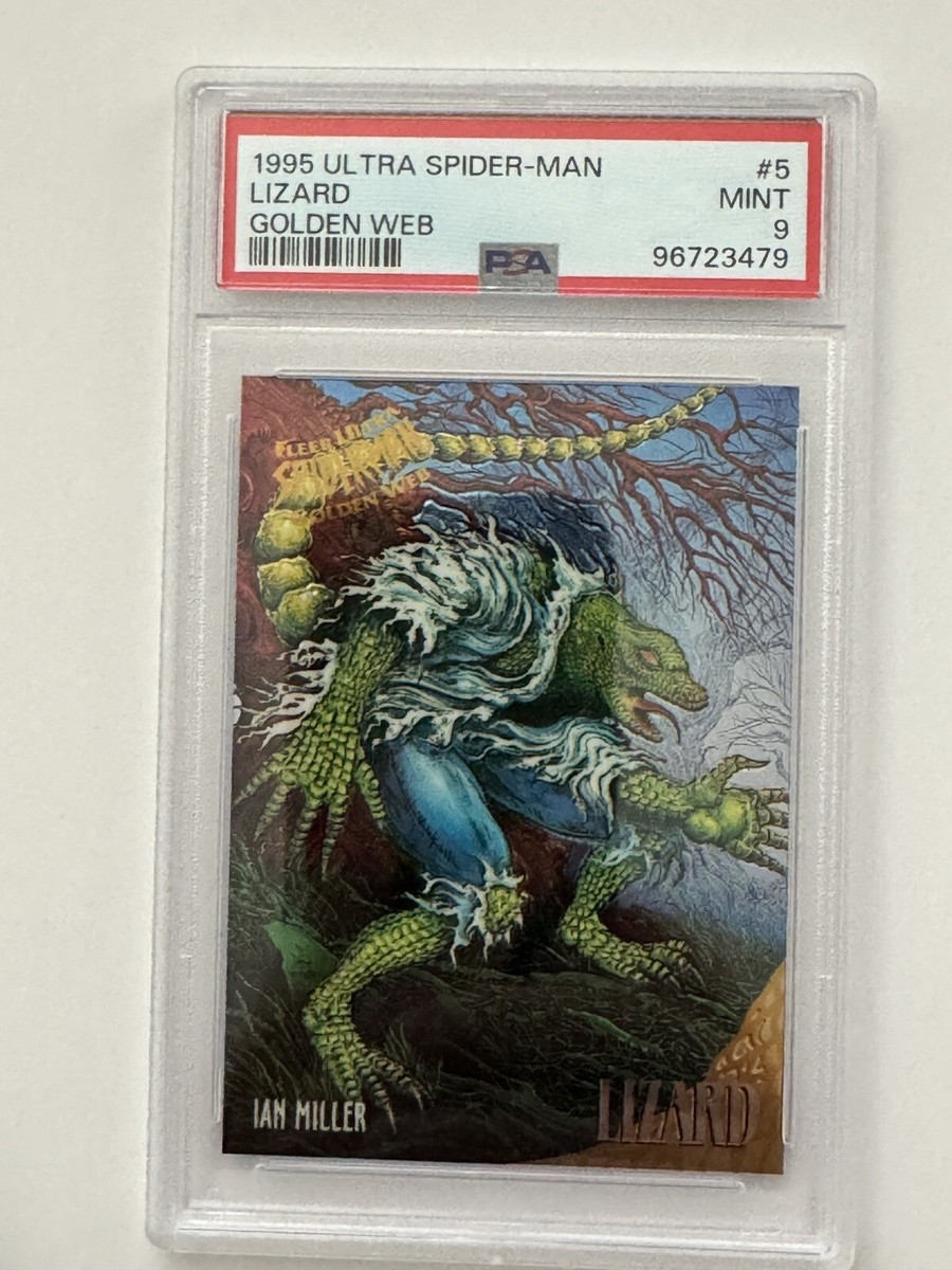 Lizard 1995 Ultra Spider-Man Golden Web #5 PSA 9 Mint | eBay