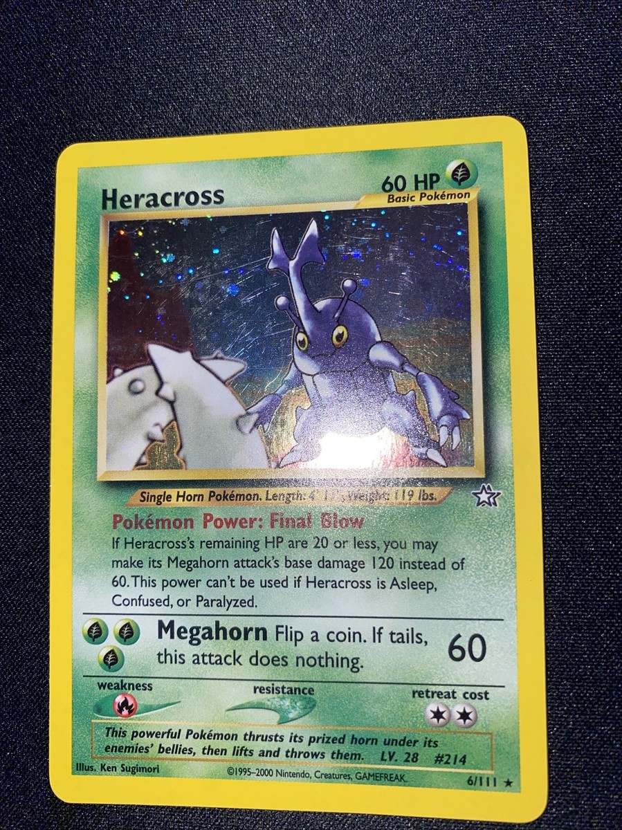 Pokemon - Heracross - HoloFoil Rare! - Neo Genesis - 6/111 - See