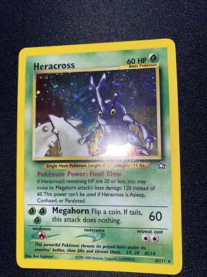 Pokemon - Heracross - HoloFoil Rare! - Neo Genesis - 6/111 - See