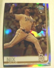 Jacob Nix RC 2019 Topps Chrome Negative Refractor Rookie Card!Padres P RC FUTURE