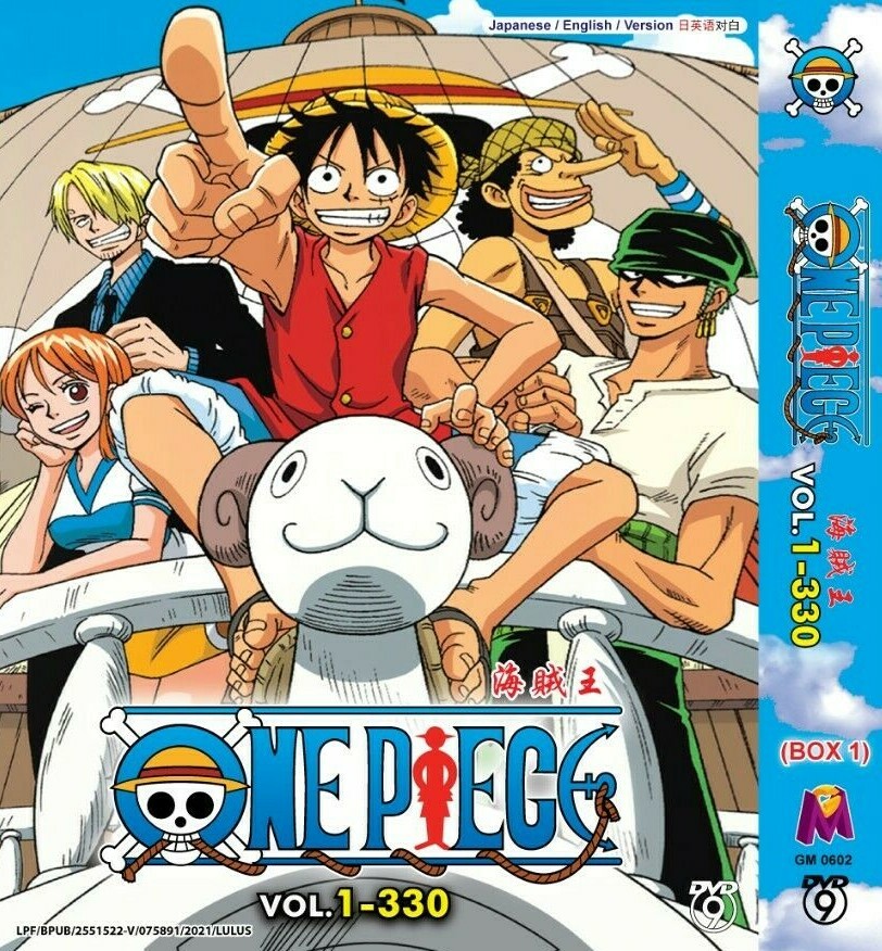 【未開封含】ONE PIECE コレクション 英語DVD リージョン1 DVD ONE PIECE Box 1 Vol. 1-330 English Dubbed All Region FREESHIP