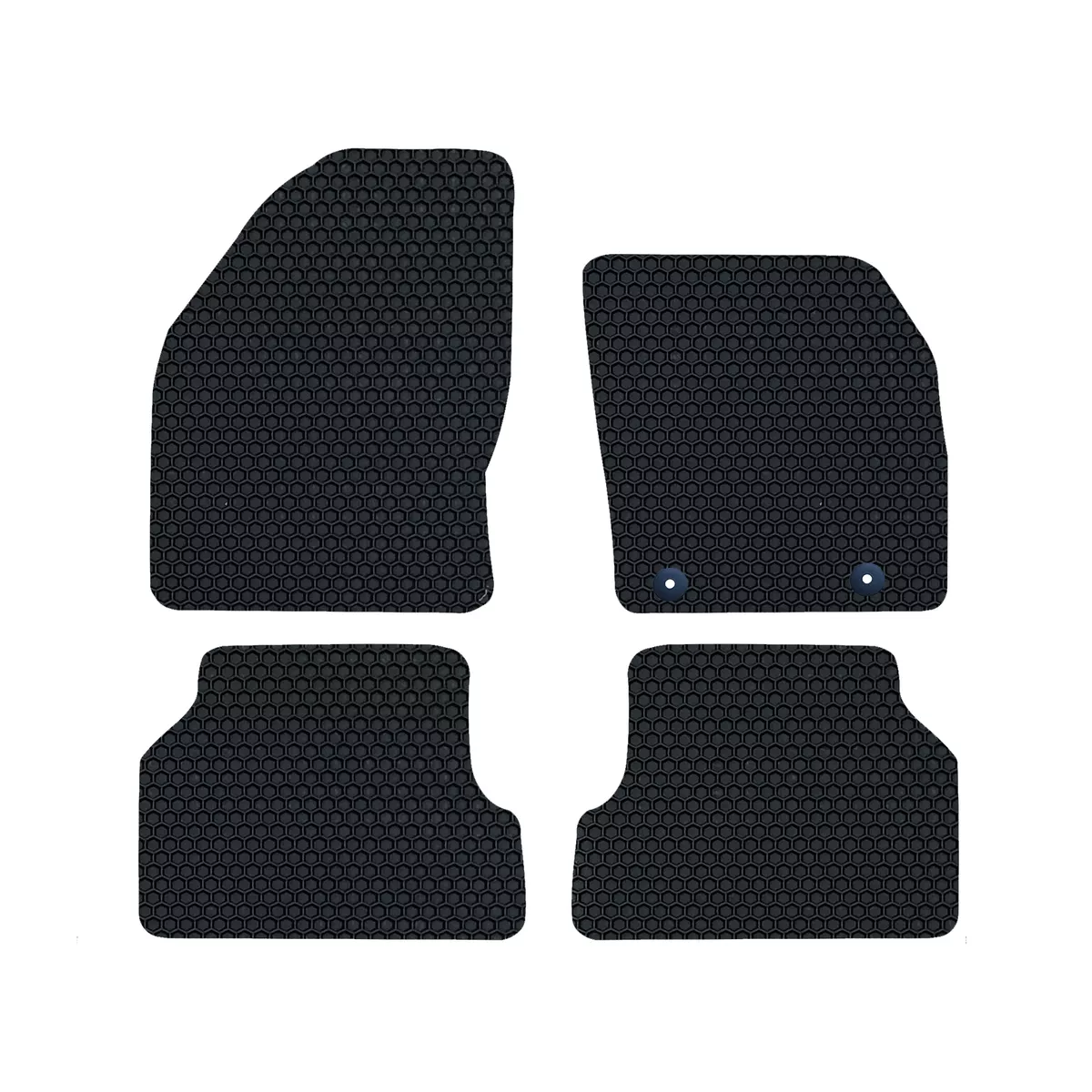Ford Focus MK2 2005 2011 GENUINE LUXURY Tailored Rubber Car Floor Mats Black Set