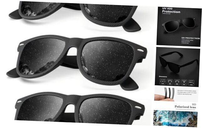 Polarized Sunglasses for Black Striped Frame|black/Black/Black Multicoloured