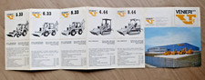 Depliant Brochure VENIERI LUGO 1981 Pala escavatore gommata Slanzi,Perkins,FIAT