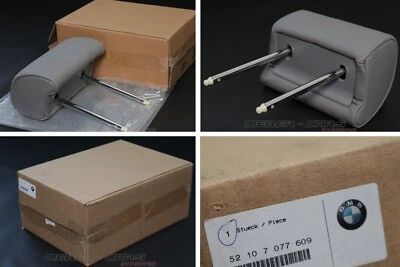 7077609 Appuie-Tête Confort Avant Cuir "Dakota" Gris LCTT NEUF OEM BMW X5 E53 - Photo 1/4