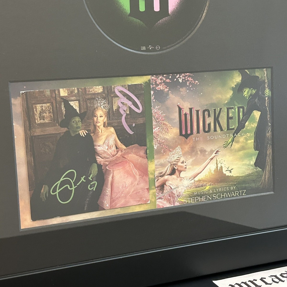 Wicked: The Soundtrack CD Signed by Ariana Grande and Cynthia
