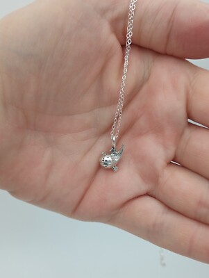 Komet Halskette Sterling Silber Charm 925 Anhänger Himmlisch 18'' Kette Klein Charm