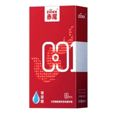 Redtail Chiwei 001 Condoms 6PCS - 0.01mm Ultra Thin, Hyaluronic Acid Lubricated