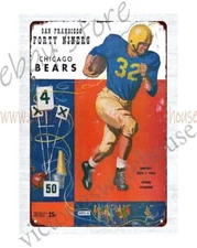 1953 Football  -  metal tin sign deco bar