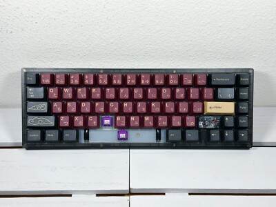 AUTHENTIC GMK RED SAMURAI KEYCAPS) KBD67 Lite R4 Custom Mechanical