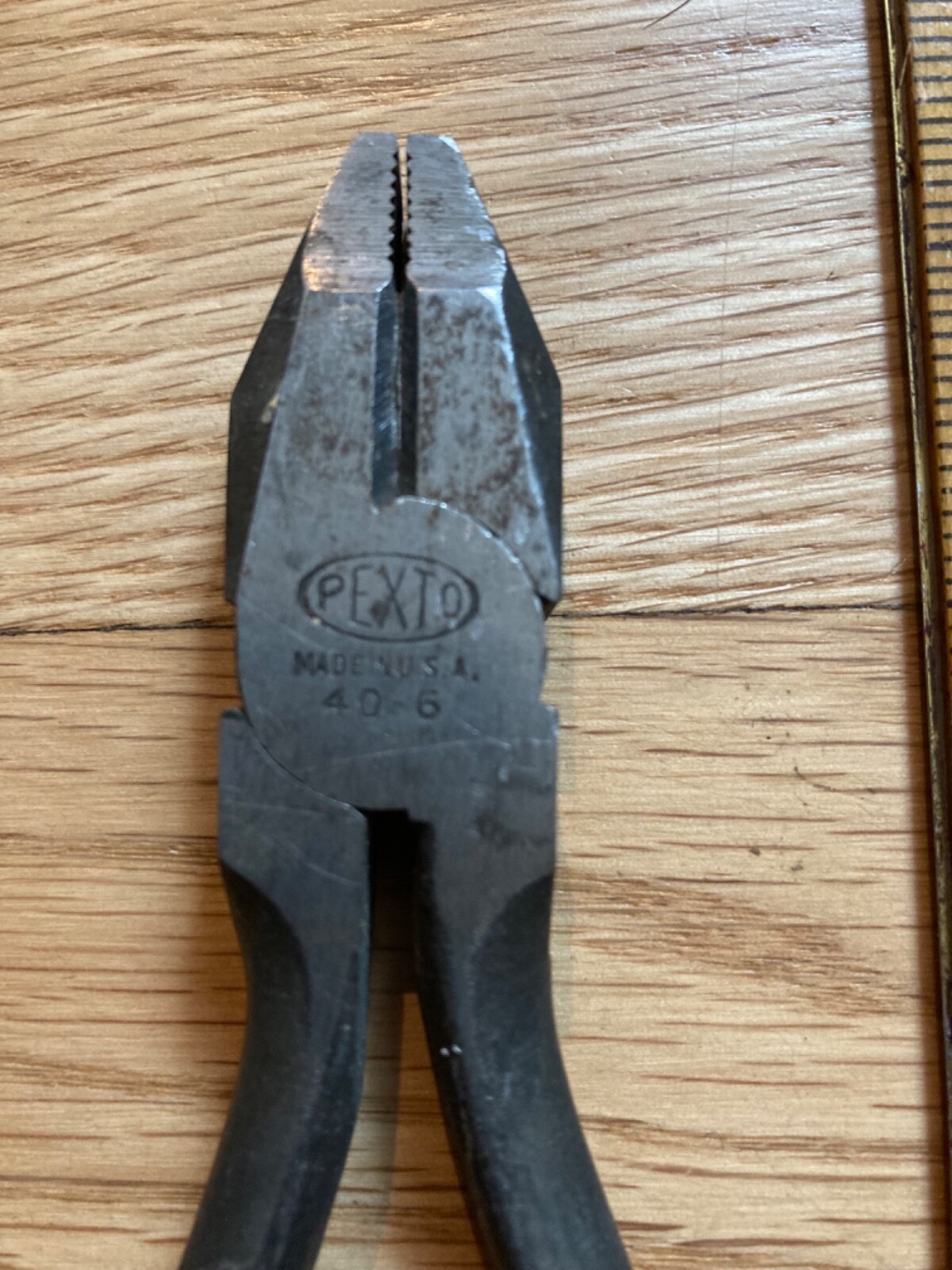 PEXTO TOOLS 406 VINTAGE PLIERS LINESMAN MADE IN USA SIDE CUTTERS TOOL 406 eBay