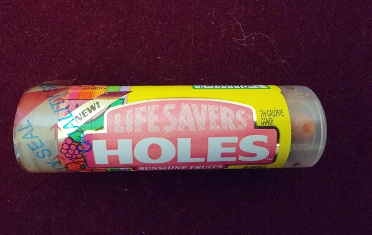 Life Saver Holes Rare Sealed Pkg. - Vintage Sunshine Fruits