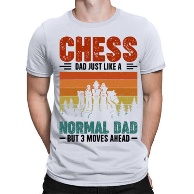 Schachpapa wie ein normaler Papa Herren T-Shirt lustig Vatertag 2024 Geschenk #FD