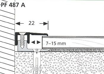Parkettfreund Twin Profi Endprofil PF 487 90 cm